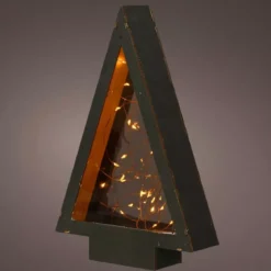 Abete Volta PM a pile con luci Bianco caldo 40 LED