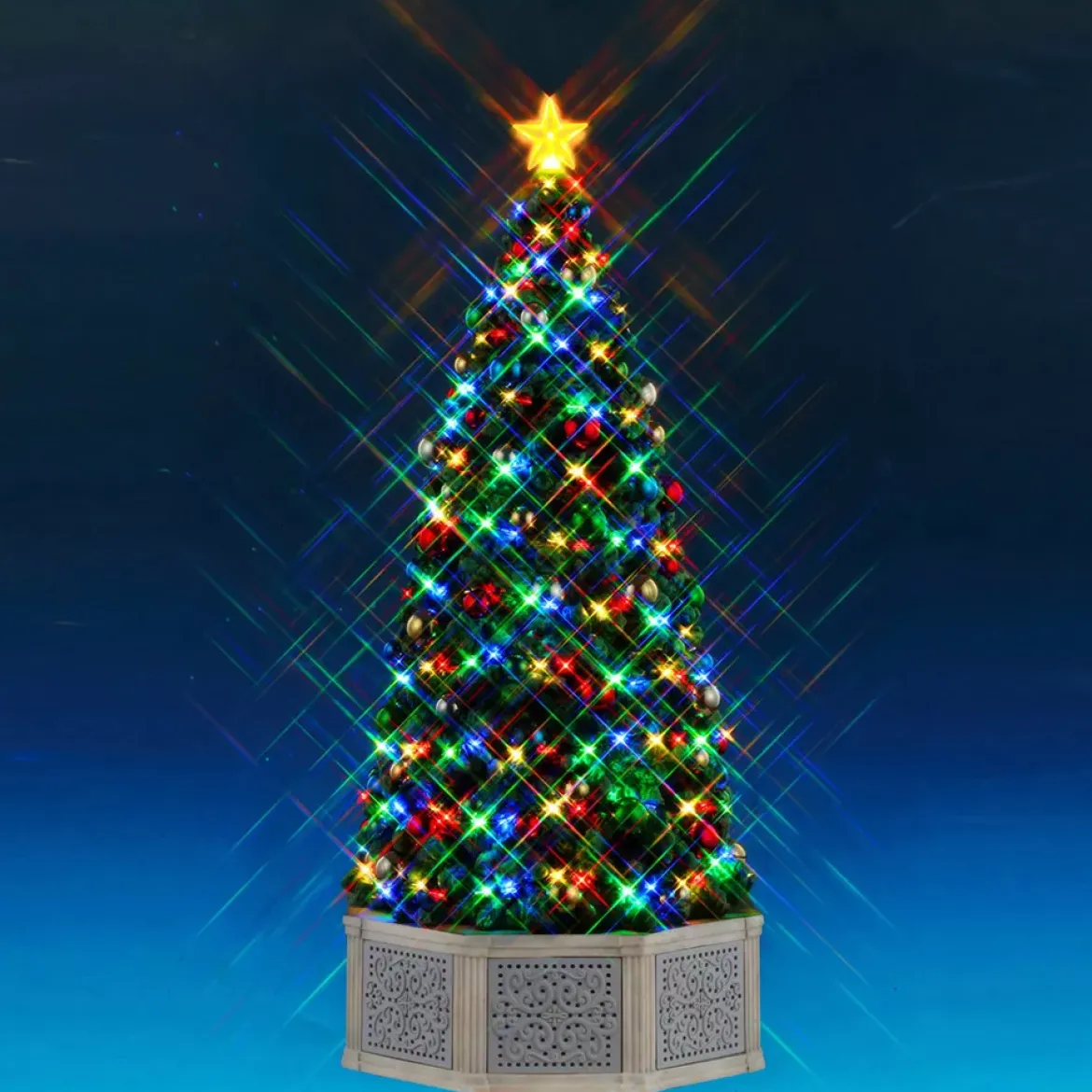 Accessorio Lemax luminoso e musicale (H39 cm) albero di Natale Bluetooth