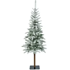 Albero di Natale artificiale (H240 cm) Glockner Verde innevato