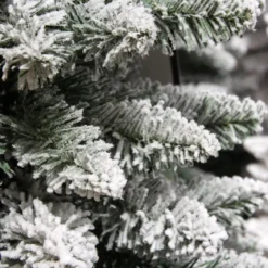 Albero di Natale artificiale Narrow Alt. 180 cm Verde innevato