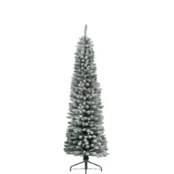 Albero di Natale artificiale Narrow Alt. 180 cm Verde innevato