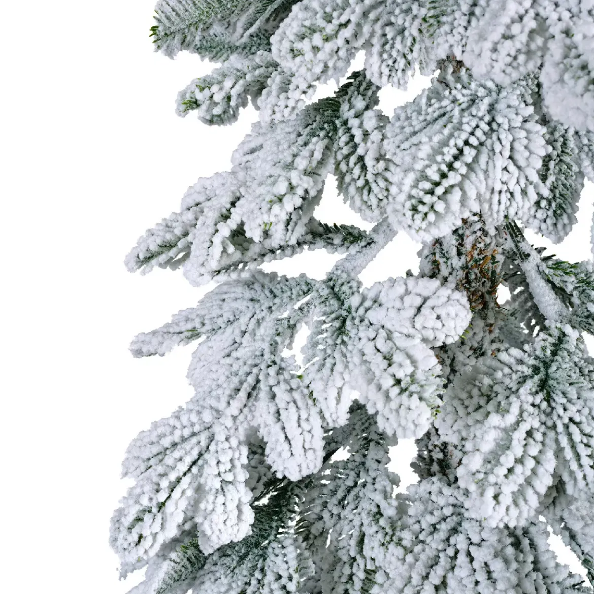 Albero di Natale artificiale Alpine Alt. 180 cm Verde innevato