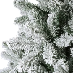 Albero di Natale artificiale King Alt. 210 cm Verde innevato