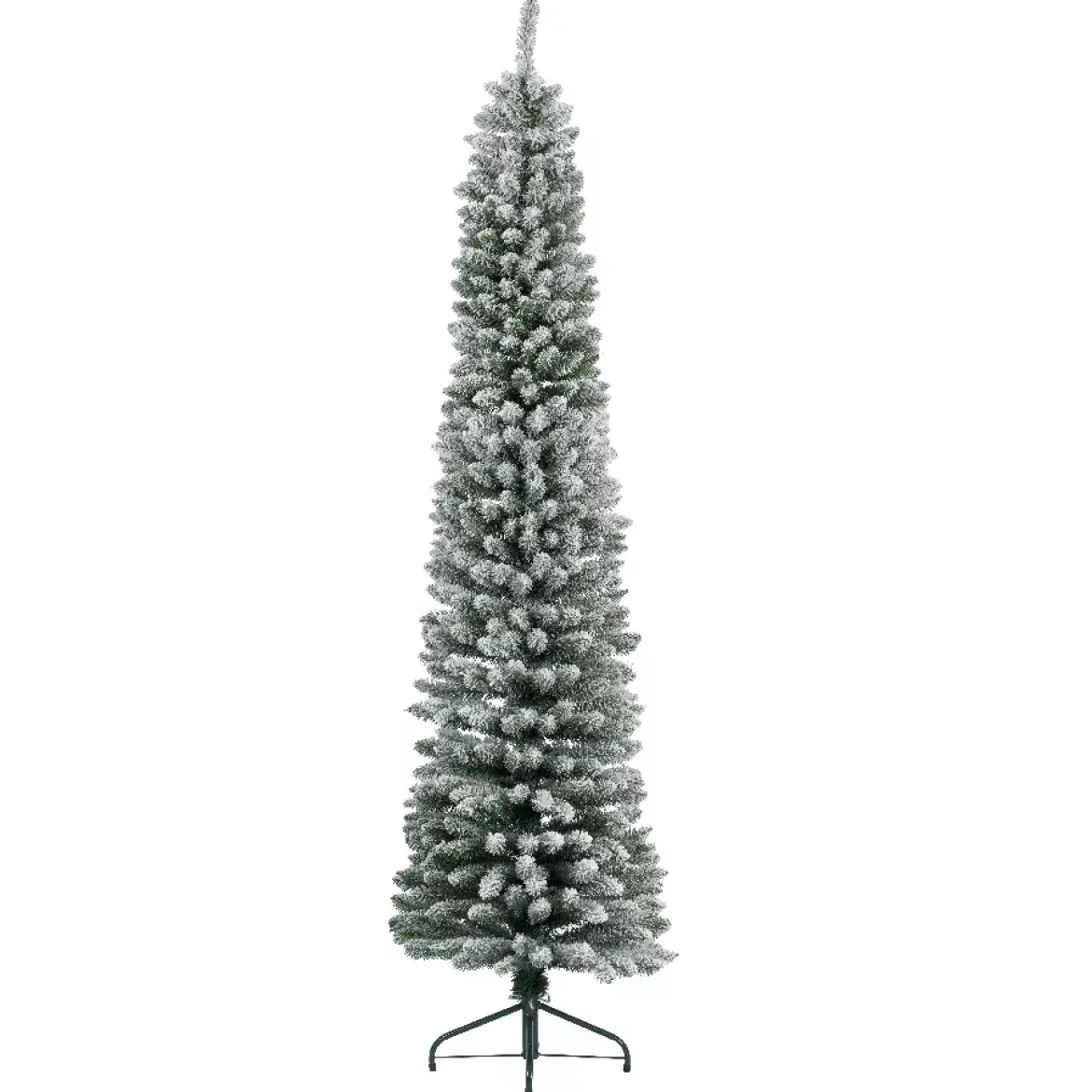 Albero di Natale artificiale Narrow Alt. 120 cm Verde innevato