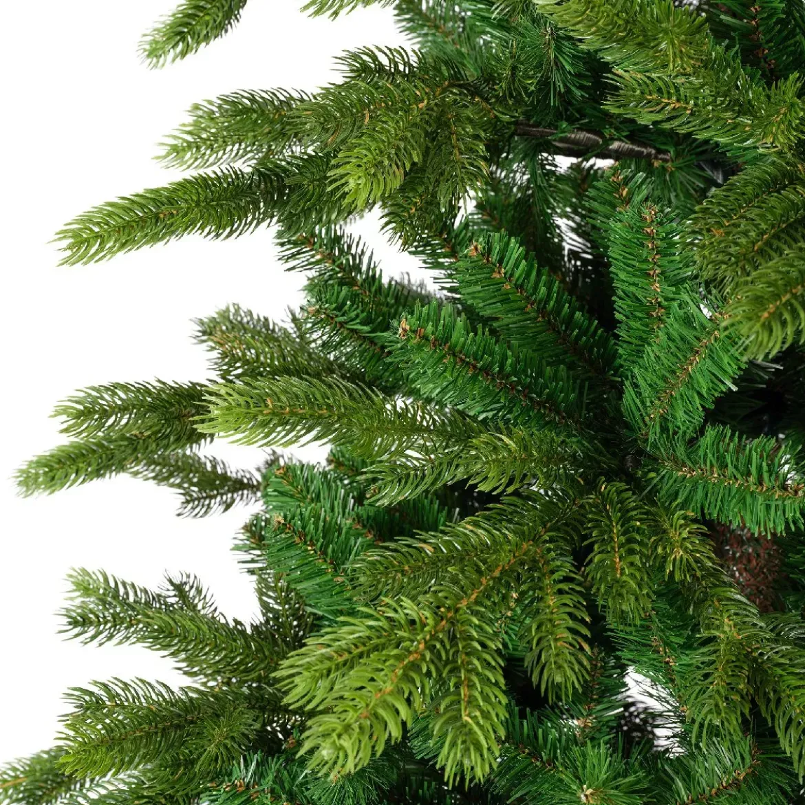 Albero di Natale artificiale Caucasia Nordmann Alt. 180 cm Verde abete