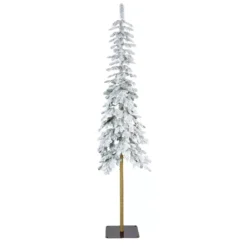 Albero di Natale artificiale Sierra Alt. 120 cm Verde innevato