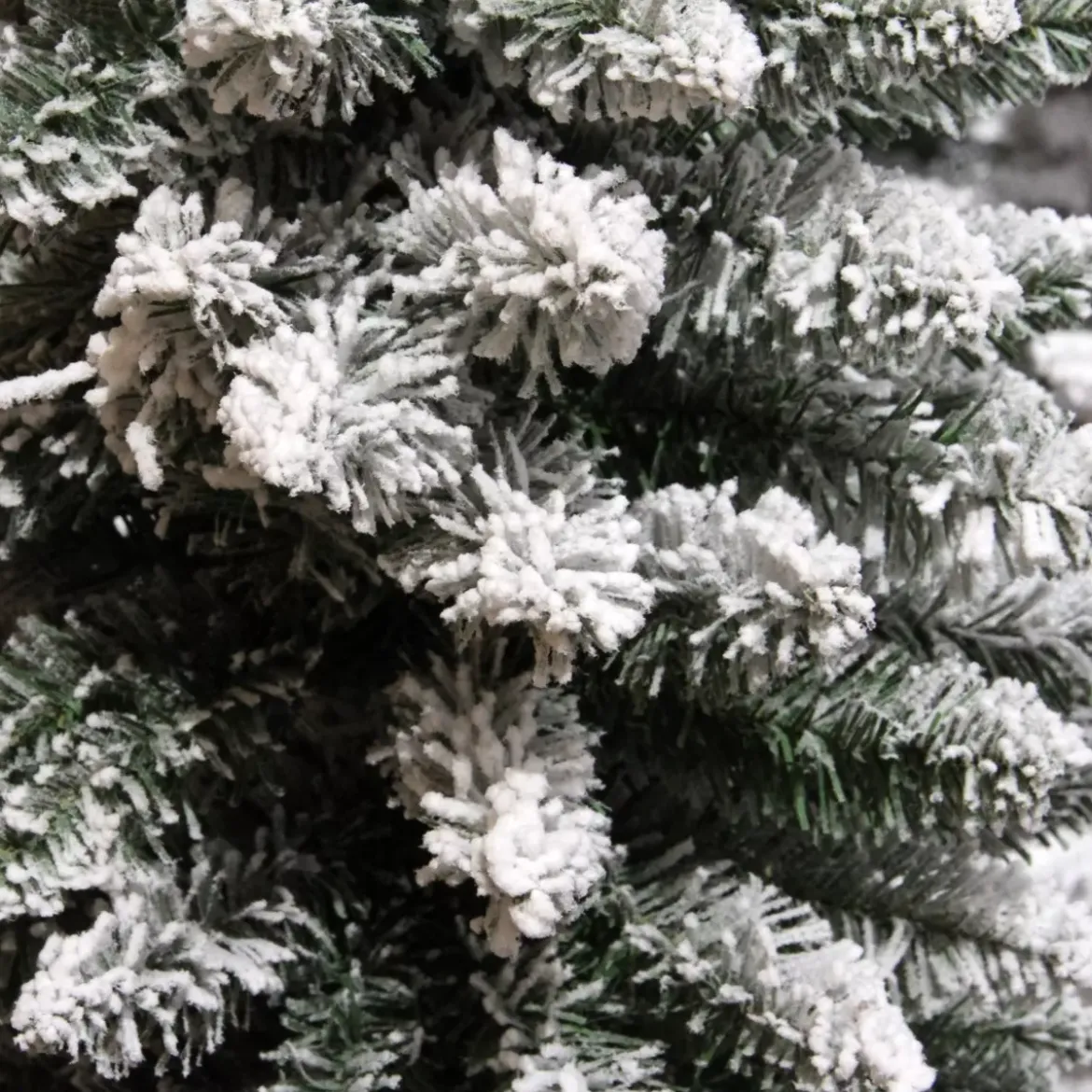 Albero di Natale artificiale Narrow Alt. 240 cm Verde innevato