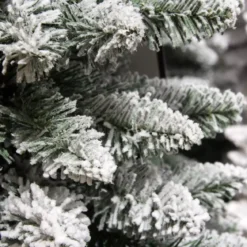 Albero di Natale artificiale Narrow Alt. 240 cm Verde innevato