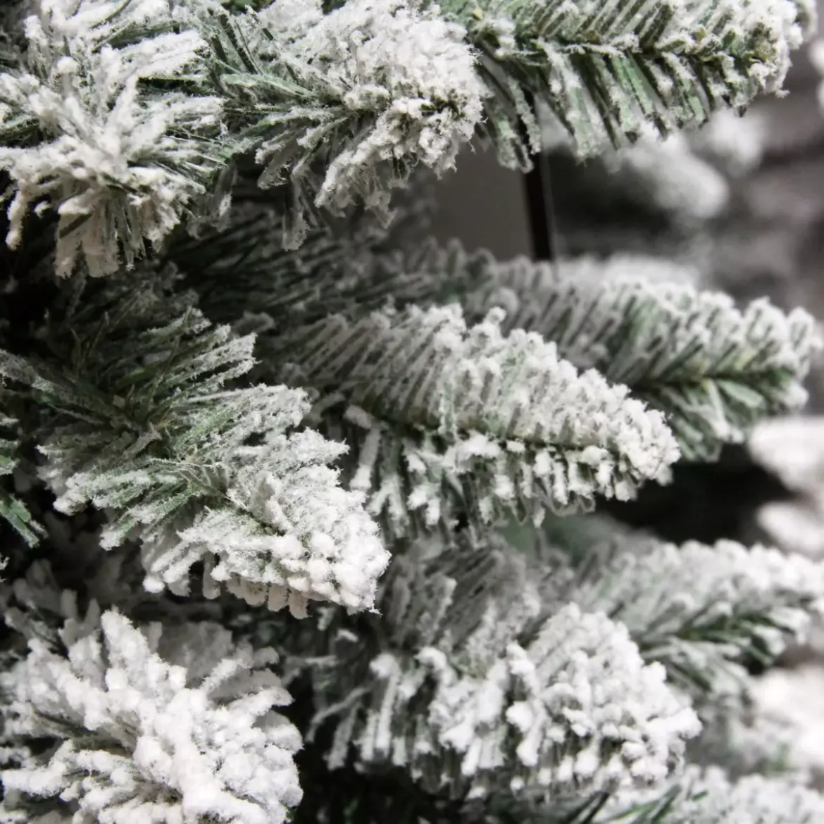 Albero di Natale artificiale Narrow Alt. 240 cm Verde innevato