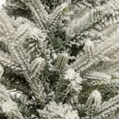 Albero di Natale artificiale in vaso (H70 cm) Frosty Verde innevato