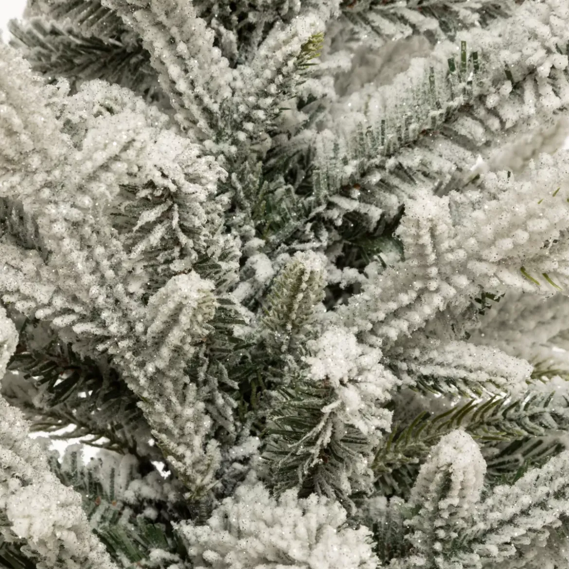 Albero di Natale artificiale in vaso (H70 cm) Frosty Verde innevato