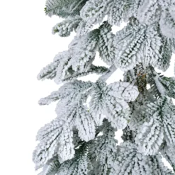 Albero di Natale artificiale Sierra Alt. 240 cm Verde innevato