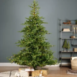 Albero di Natale artificiale luminoso 800 LED H270 cm Glorious Verde abete