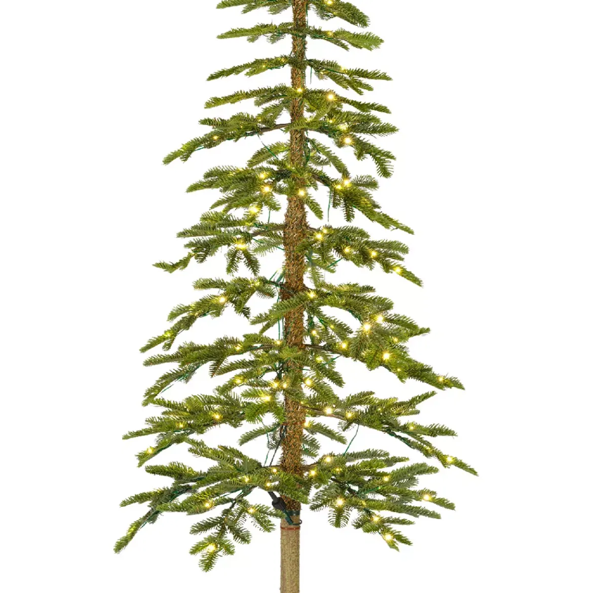 Albero di Natale artificiale luminoso 200 LED H210 cm Sierra Verde abete