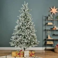 Albero di Natale artificiale Allix Alt. 298 cm Verde innevato