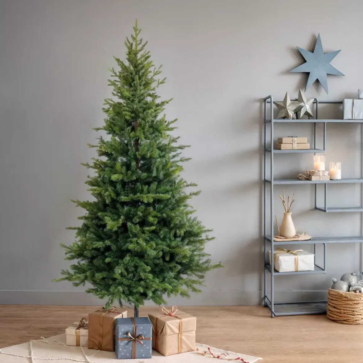 Albero di Natale artificiale Allix Alt. 300 cm Verde abete