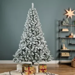 Albero di Natale artificiale H300 cm King Verde innevato