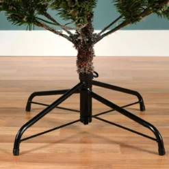 Albero di Natale artificiale luminoso 560 LED (H240 cm) Allix Verde innevato