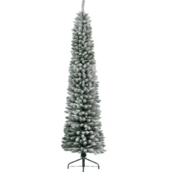 Albero di Natale artificiale Narrow Alt. 300 cm Verde innevato