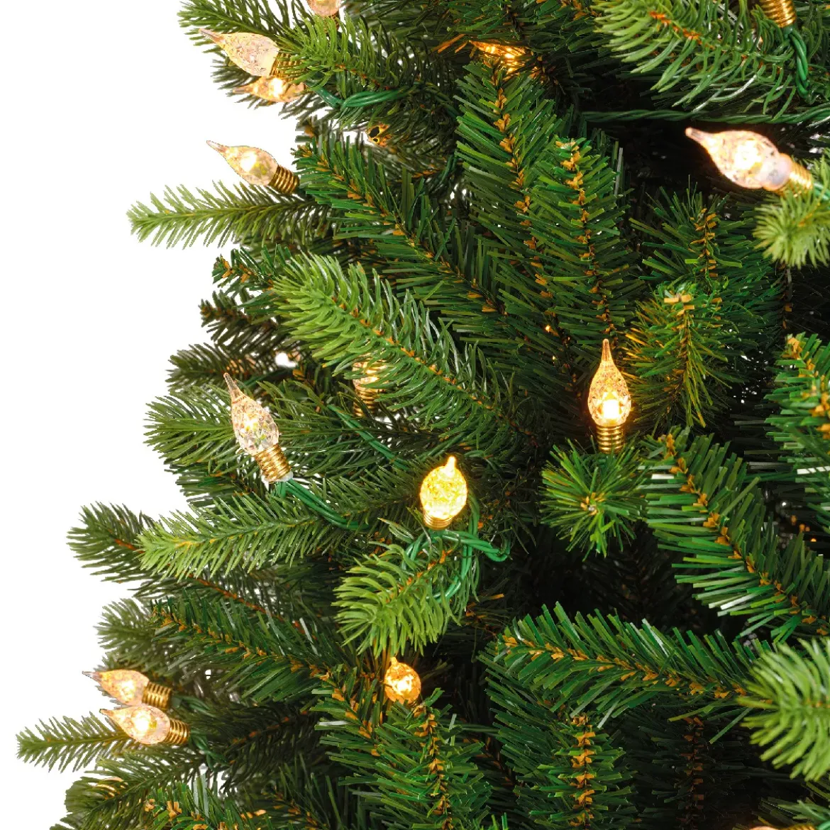 Albero di Natale artificiale luminoso 320 LED H180 cm Barrow Verde abete