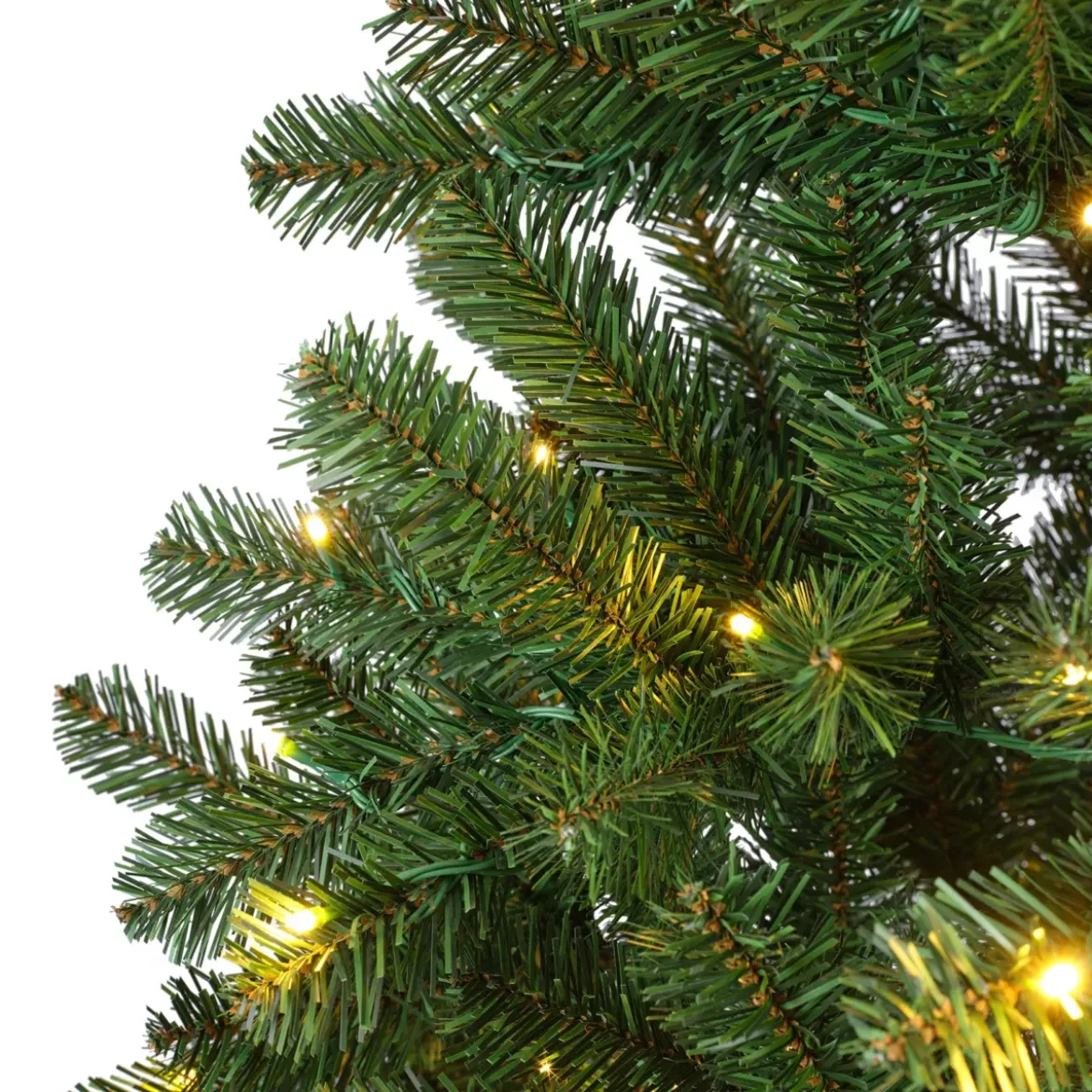 Albero di Natale artificiale luminoso 640 LED H300 cm King Verde abete
