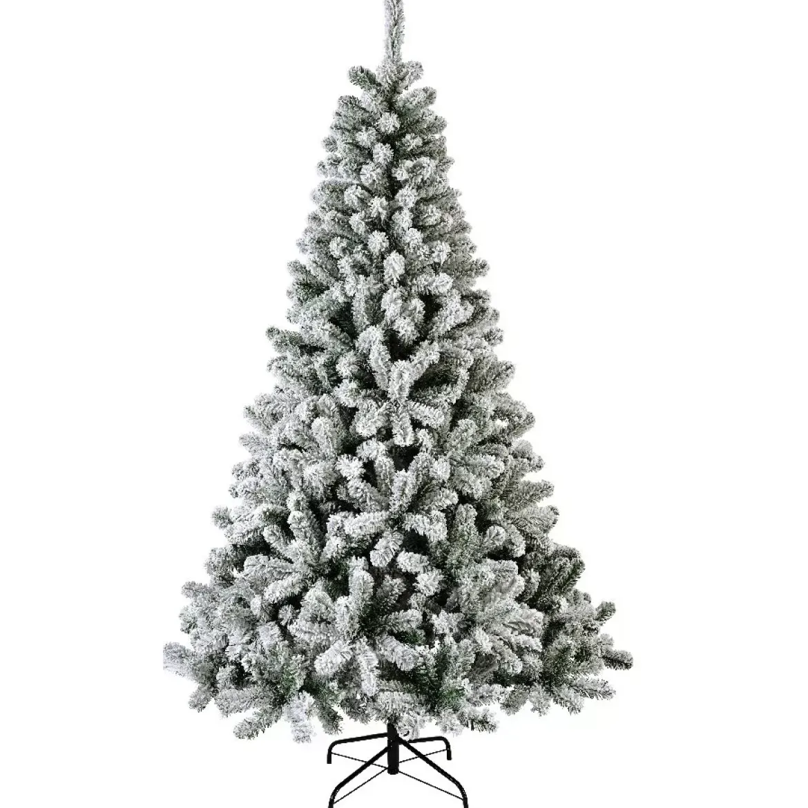 Albero di Natale artificiale King Alt. 180 cm Verde innevato