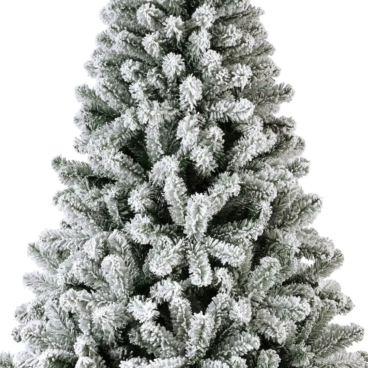 Albero di Natale artificiale King Alt. 180 cm Verde innevato