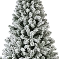 Albero di Natale artificiale King Alt. 240 cm Verde innevato