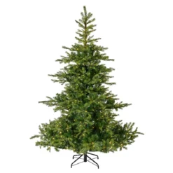 Albero di Natale artificiale luminoso 550 LED H210 cm Glorious Verde abete