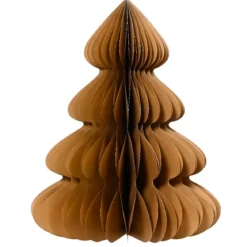 Albero di Natale in carta da tavolo (H60 cm) Chiusura magnetica Marrone caffè