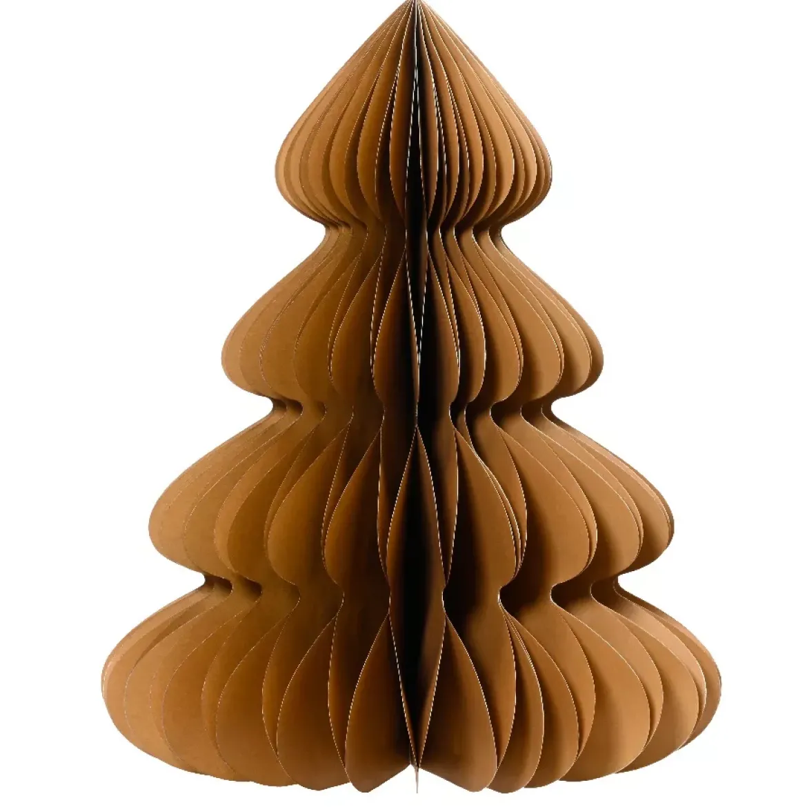 Albero di Natale in carta da tavolo (H60 cm) Chiusura magnetica Marrone caffè