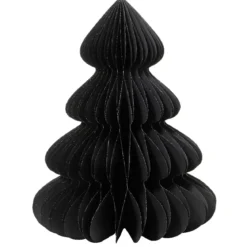 Albero di Natale in carta da tavolo (H90 cm) Chiusura Magnetica Nero