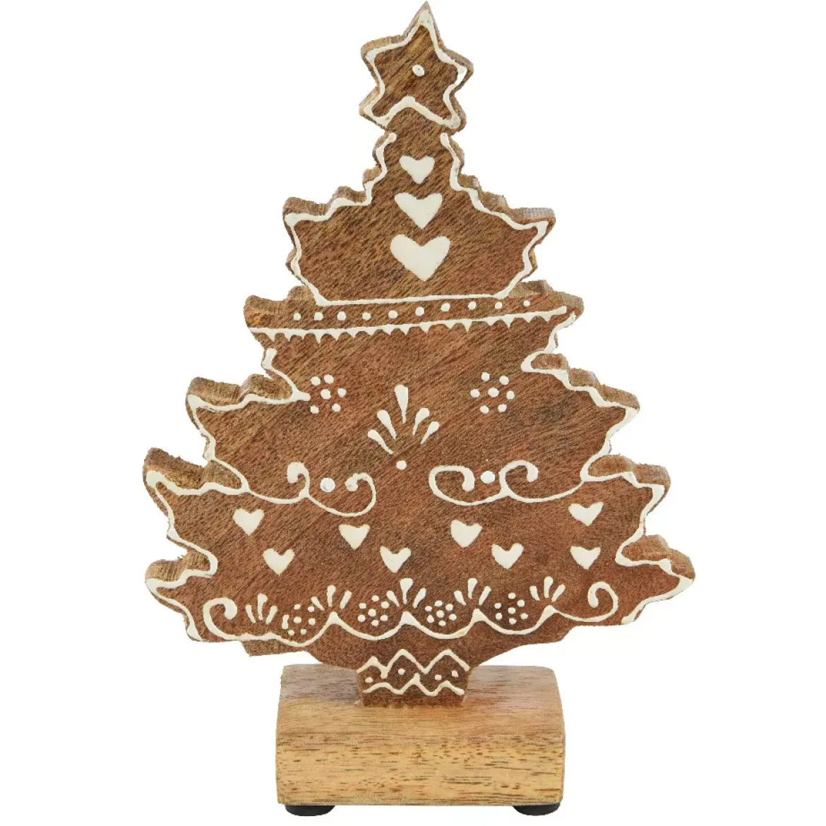 Albero di Natale in legno da tavolo (H17 cm) Swiss Naturale