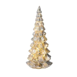 Albero di Natale luminoso con pile 20 LED (H32 cm) Eternel Argento