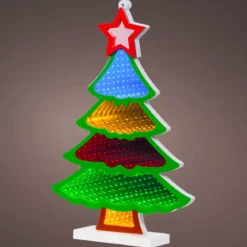 Albero di Natale luminoso 180 LED (H32 cm) Infinity Multicolore