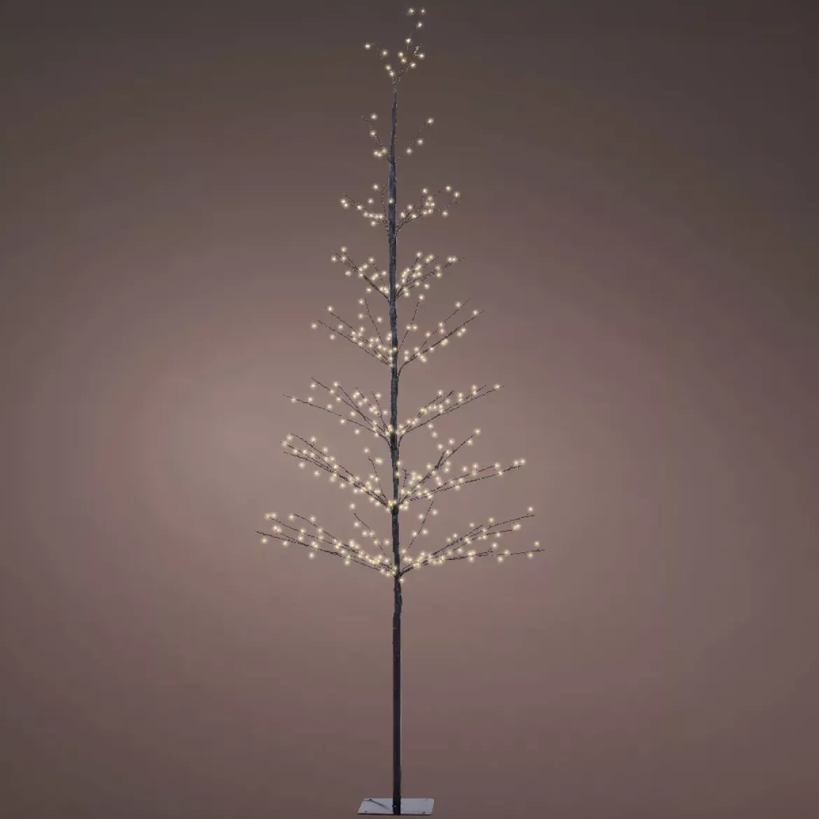 Albero luminoso 360 LED (H180 cm) Abete invernale Bianco caldo