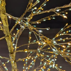 Albero luminoso 1755 LED (H180 cm) Christmas Luxe Oro e bianco caldo