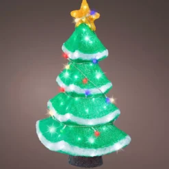 Albero luminoso 120 LED (H56 cm) Stella scintillante Bianco freddo