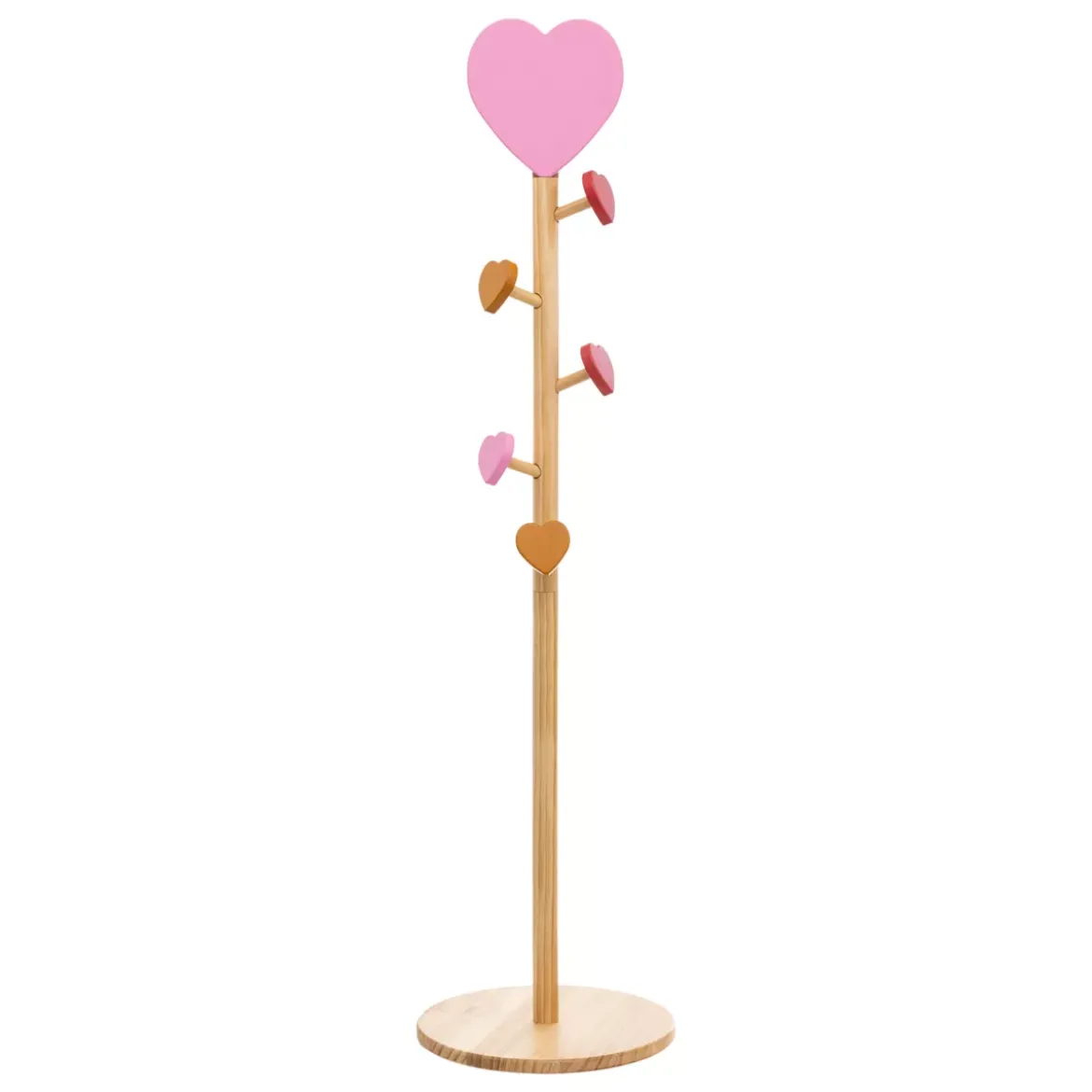 Appendiabiti bambino in legno (H135 cm) Amore Rosa