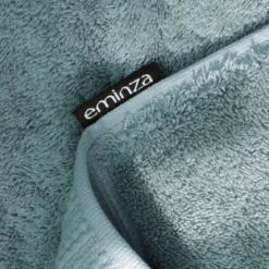 Asciugamano bagno cotone bio (30 x 50 cm) Méline Blu ghiaccio
