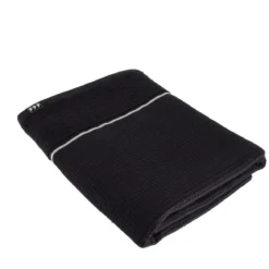 Asciugamano da bagno cotone nido d'ape (70 x 130 cm) Japandi Nero