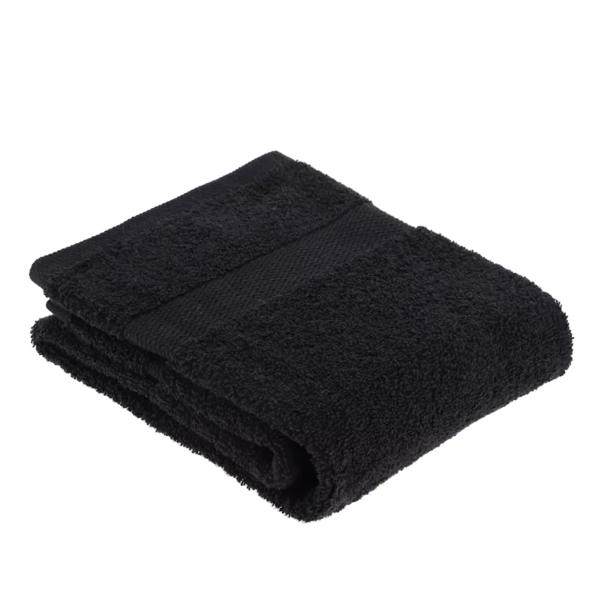 Asciugamano da bagno cotone (50 x 90 cm) Timeless Nero