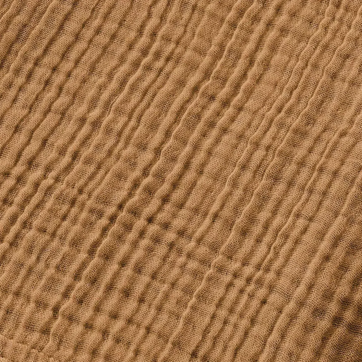 Asciugamano da bagno in garza di cotone (90 x 150 cm) Gaïa Camel