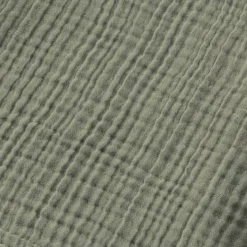 Asciugamano da bagno in garza di cotone (50 x 90 cm) Gaïa Verde rosmarino
