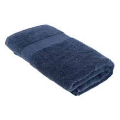 Asciugamano in cotone (90 x 150 cm) Timeless Blu navy