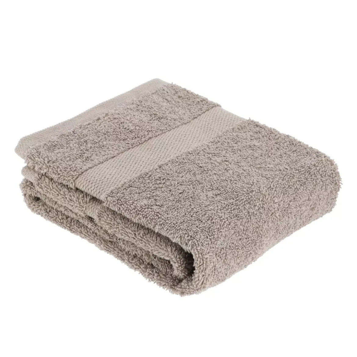 Asciugamano in cotone (50 x 90 cm) Timeless Tortora