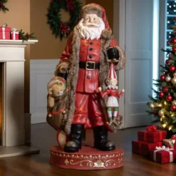 Babbo Natale tradizionale Gigante (H166 cm) Klaus e i regali