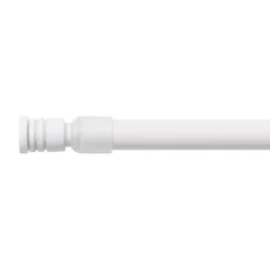 Bacchette autobloccanti allungabili rotonde (L40 - 60 cm / D10 mm) Pia Bianco satinato
