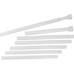 Bastone per tenda da doccia autobloccante (da 105 a 250 cm) Bianco