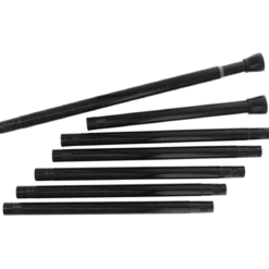 Bastone per tenda da doccia autobloccante (da 105 a 250 cm) Nero